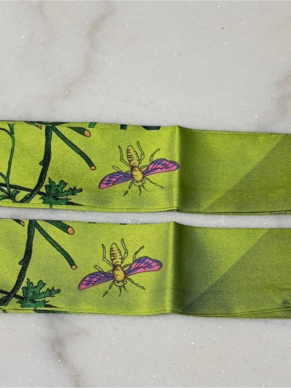 Vibrant Green Print Fringe Handbag Wrap Scarf Purse Accessory